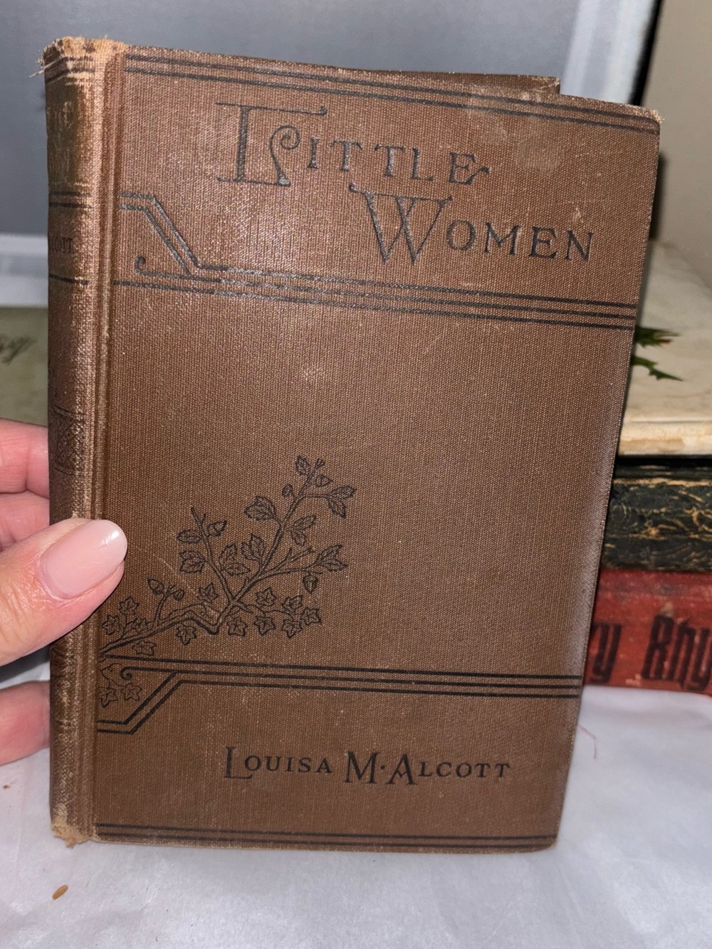 Vintage Little Women by Louisa M. Alcott - Brown Clothbound Hardcover 1919